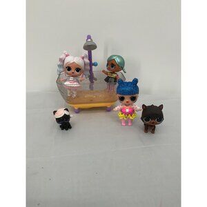 MGA LOL Surprise Bathtub Shower Dolls and Pets Lot